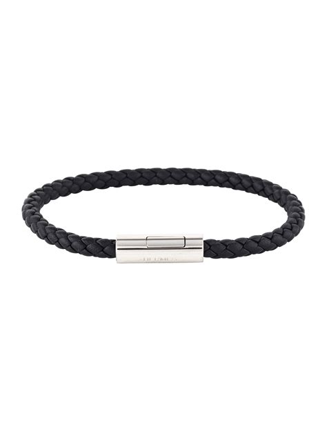 hermes men's braided leather bracelet refrubish|hermes cufflink bracelet.